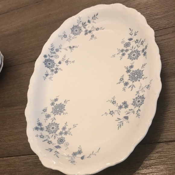 Seltmann Weiden 13 1/2” serving platter Christina Porcelain Bavarian blue GUC - Picture 6 of 6